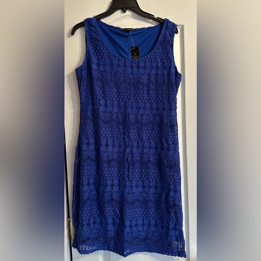 Tiana B Blue Tank Top Dress